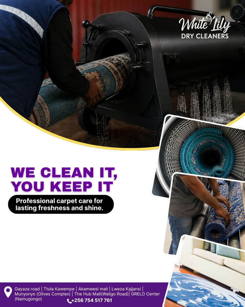 Professional carpet cleaning